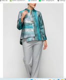 IC Collection 7518J 1PC Asymmetric One Button Jacket With Beautiful Shades Of Colors
