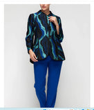 IC Collection 7522J 1PC Long Sleeve OUTBINDING HIGH TO LOW JACKET