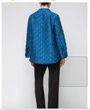 IC Collection 7567J 1PC Asymmetric One Button Jacket Long Split Sleeves