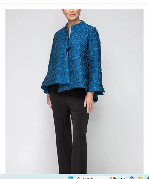 IC Collection 7567J 1PC Asymmetric One Button Jacket Long Split Sleeves