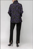 IC Collection 7353J 1PC Purple Wire Collar Jacket With Long Sleeves