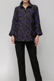 IC Collection 7353J 1PC Purple Wire Collar Jacket With Long Sleeves