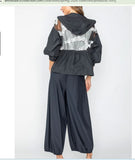 IC Collection 7695J 1PC Organza Hoodie Jacket With Long Sleeves