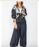 IC Collection 7695J 1PC Organza Hoodie Jacket With Long Sleeves