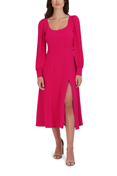 JULIA JORDAN JJ39023 Long Sleeve Front Slit Dress Julia Jordan Dresses