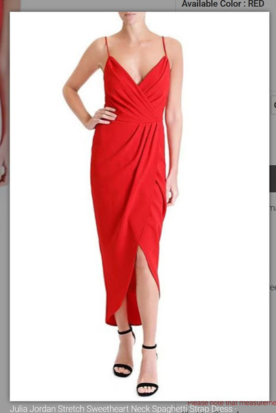 Julia Jordan Dresses JJ39148 Stretch Sweetheart Neck Spaghetti Strap Dress Julia Jordan Dresses