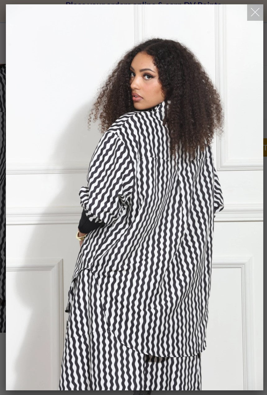 Luxe Moda LM-390 - Black White - Button Up 2 pc Skirt Set Luxe Moda