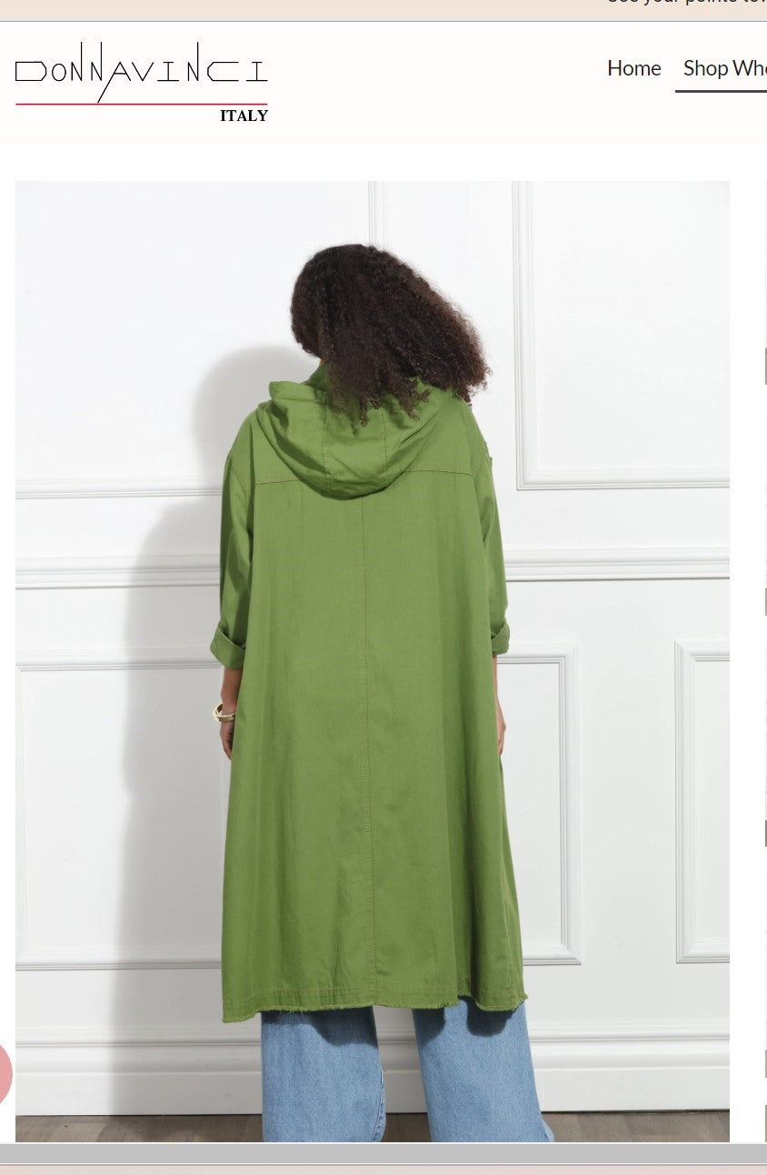 Luxe Moda LM-393 1PC Coat/Dress With Hood Luxe Moda