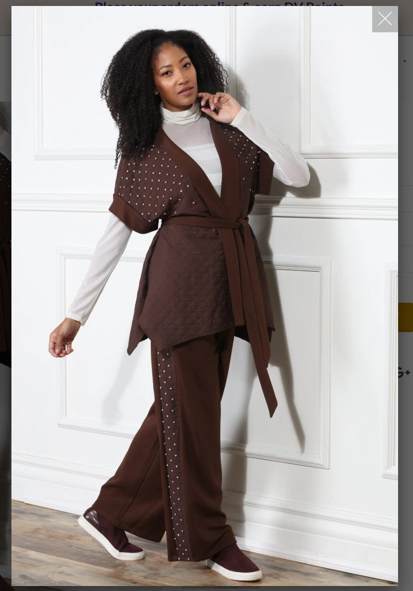 Luxe Moda LM-427 2PC Kimono & Pant Set