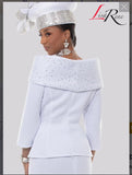 Lisa Rene Style 3373  2PC Jacket/Skirt Suit With Poly/Spandex Fabric