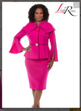 Lisa Rene Style 3377 2PC Jacket/Skirt Suit Poly/Spandex