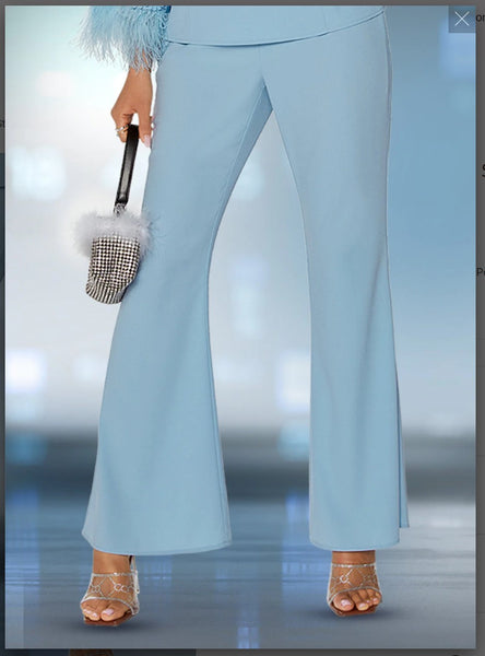 Love The Queen !7533-P 1PC Pants Woven Stretch Fabric With 2 Side Pockets Love The Queen