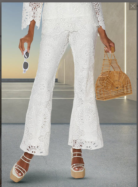 Love The Queen 17538-P 1PC Pant Exclusive Novelty Lace Fabric With Matching Color Lining Love The Queen