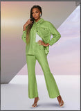 Love The Queen 17544-P 1PC Pant With Exclusive Novelty Stretch Fabric Love The Queen