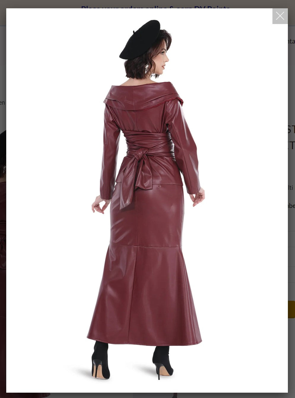 Love The Queen Style 17577 2PC Black/Brown Jacket And Skirt Set Love The Queen