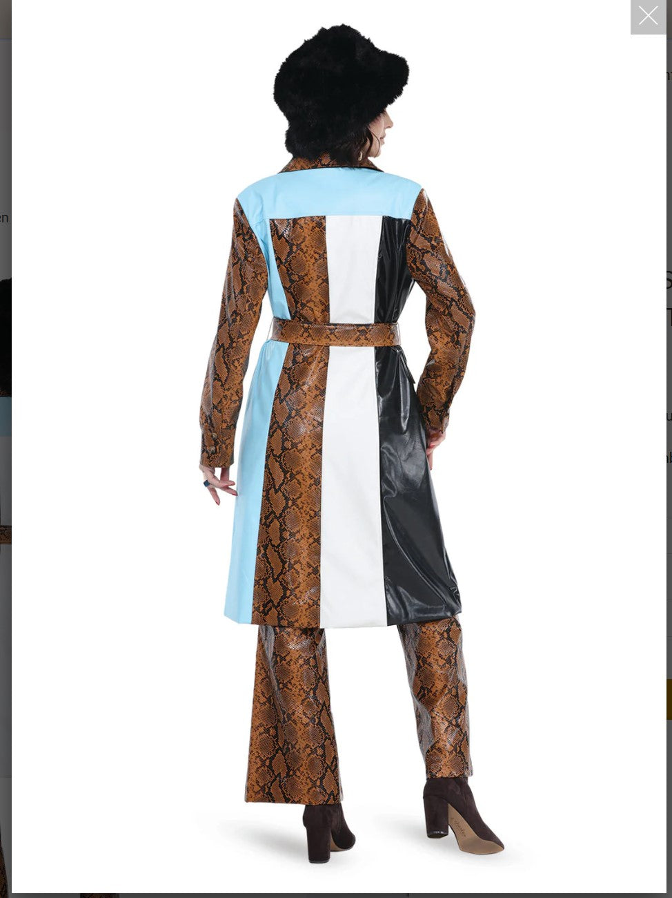 Love The Queen Style 17580 2PC Long Coat/Pants Love The Queen