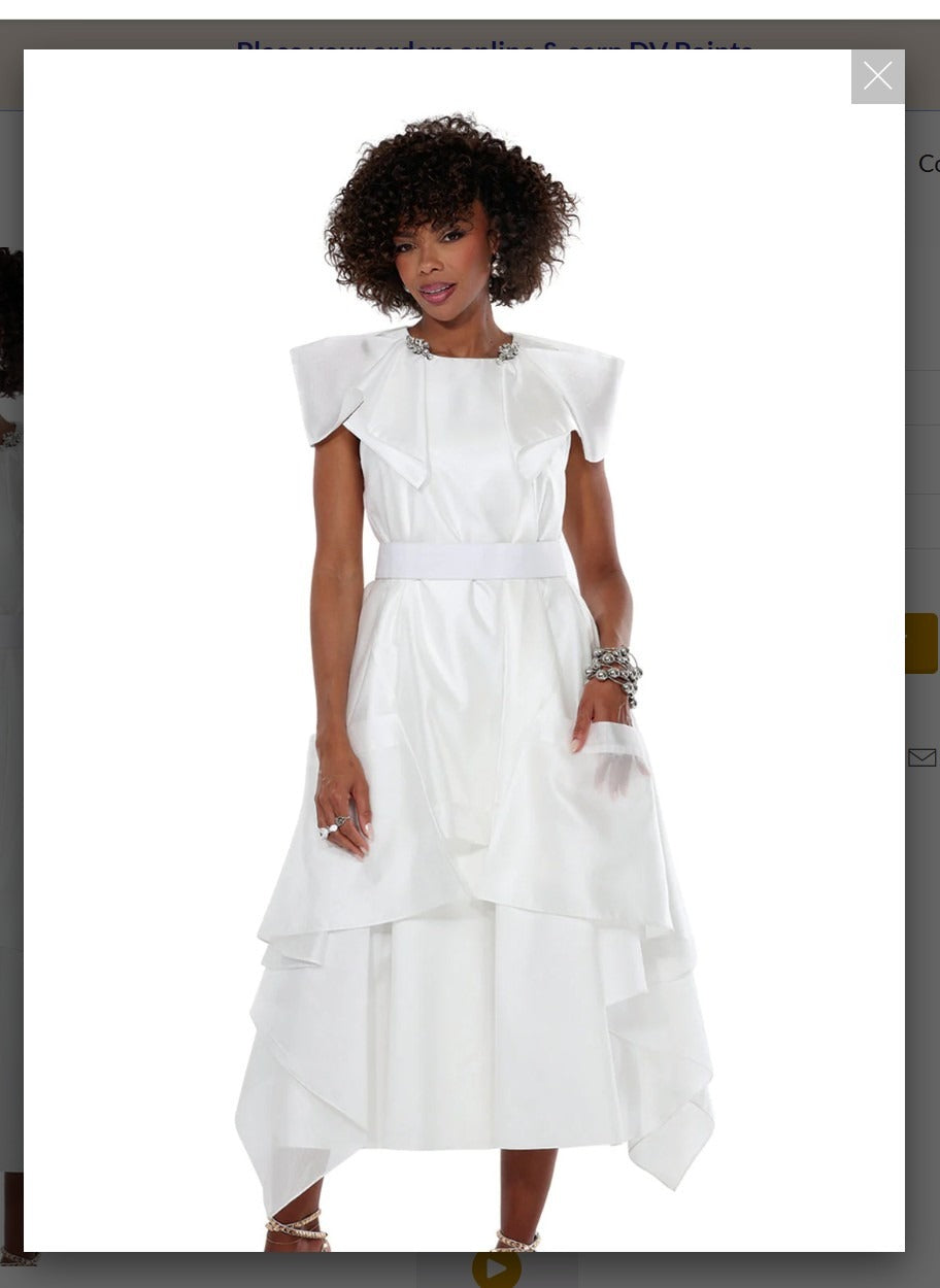 Love The Queen Style 17607 1PC Dress With Short Sleeves With Layers And A Flounce