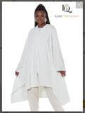 Love The Queen Style 17624 1PC Long Sleeve Front Zip-Up Tunic