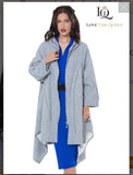 Love The Queen Style 17624 1PC Long Sleeve Front Zip-Up Tunic