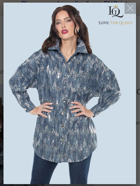 Love The Queen Style 17625 1PC Long Sleeve Tunic