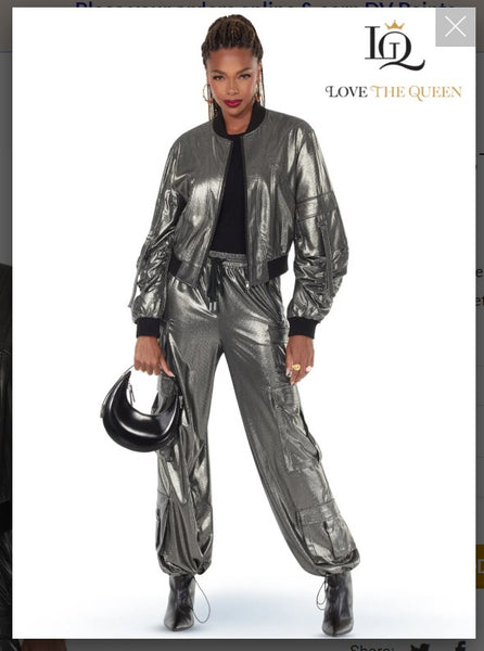 Love The Queen Style 17627 2PC Jacket And Pant Set