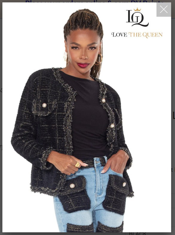 Love The Queen Style 17630J 1PCJacket  Pant Sold Separate