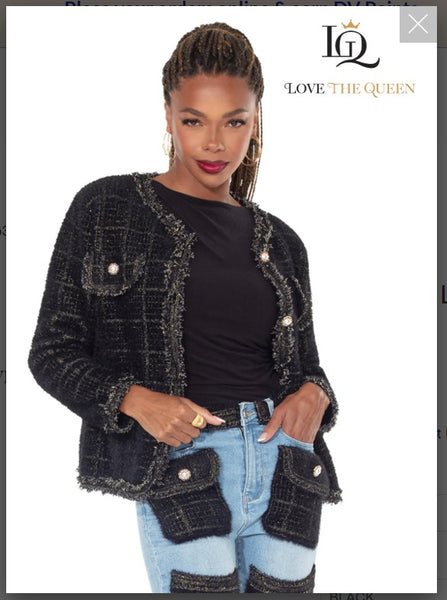 Love The Queen Style 17630J 1PCJacket  Pant Sold Separate