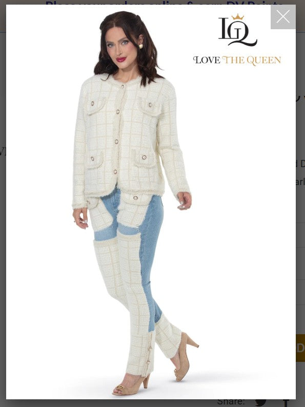 Love The Queen Style 17630-P Pant Jacket Sold Separate