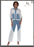 Love The Queen Style 17654 2PC Jacket/Pant Set