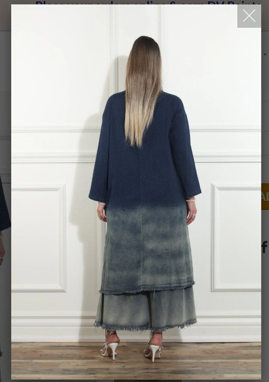 Luxe Moda By Donna Vinci LM-487 2PC  Duster /Pant Set