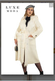 Luxe Moda By Donna Vinci LM-490 1PC Faux Coat /Duster