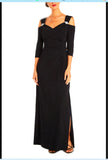 RM Richards 8950 Cold Shoulder Long Evening Dress