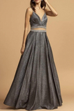 Aspeed L2213 Metallic Cutout Embellished Evening Gown  Includes Shawl -