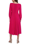 JULIA JORDAN JJ39023 Long Sleeve Front Slit Dress Julia Jordan Dresses