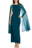 RM Richards 3287 Rhinestone Neck Long Evening Dress
