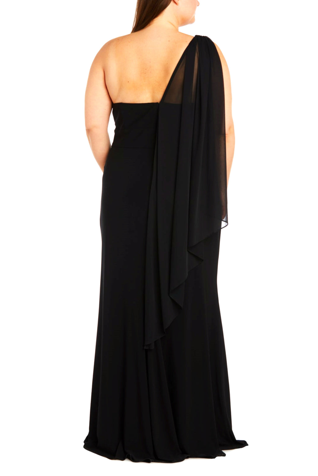 RM Richards 6191 One Shoulder Evening Dress Plus Size
