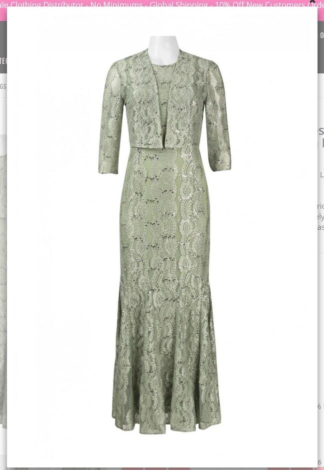 Alex Evenings 112844 Crew Neck Sleeveless V-Back Alex Evenings