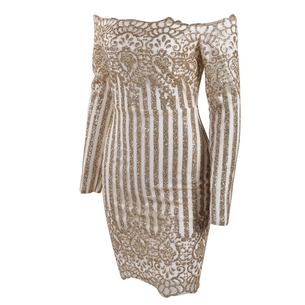 Strapless Glitter Dress - Jazmine & Yazmine Designer Boutique