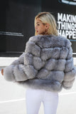 Vintage Fluffy Faux Fur Coat 10131642-black-s - Jazmine & Yazmine Designer Boutique