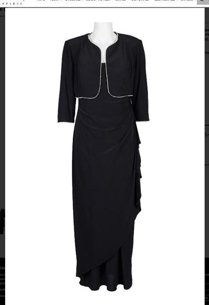 Alex Evenings 82351485 Embellished Square Neck Alex Evenings