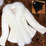 Women Warm Fake Fur Coats S-3XL New Fashion FAUX Fur Coat Elegant Thick Warm Outerwear Fake Fur Jacket - Jazmine & Yazmine Designer Boutique