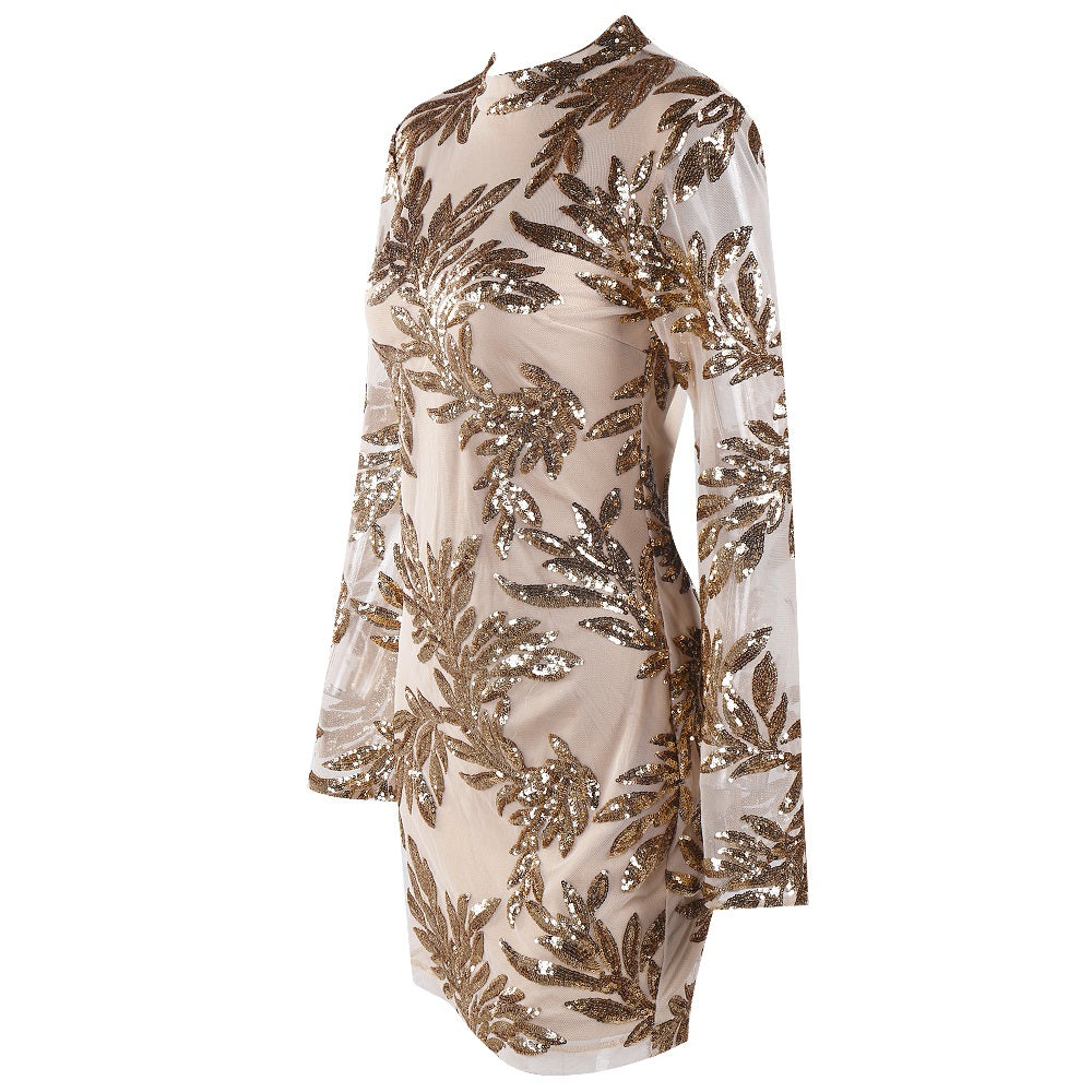 Sequin Mesh Sequin Dress - Jazmine & Yazmine Designer Boutique