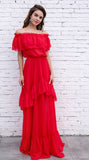 Red Maxi Dress - Jazmine & Yazmine Designer Boutique
