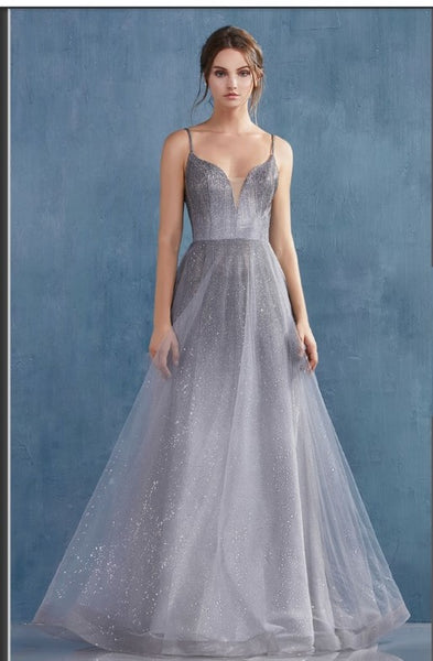 Andrea & Leo Couture A0936 Caterina Gown A Night Sky Metallic Ombre With Glitter Andrea & Leo Couture