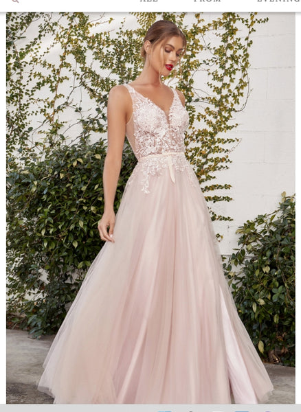 Andrea & Leo Couture A1045 Sade Lace Tulle Gown Andrea & Leo Couture