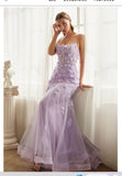 LA Divine BY Cinderella CD995 Fitted Floral Applique Tulle Gown Cinderella Divine