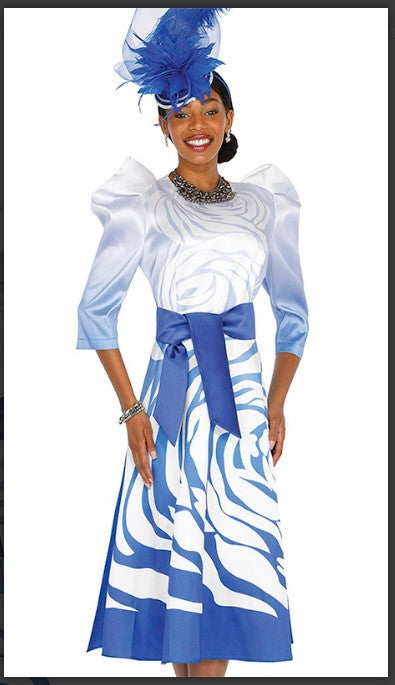 Elite Champagne 5884  3/4 Length Sleeve Church Dress Elite Champagne