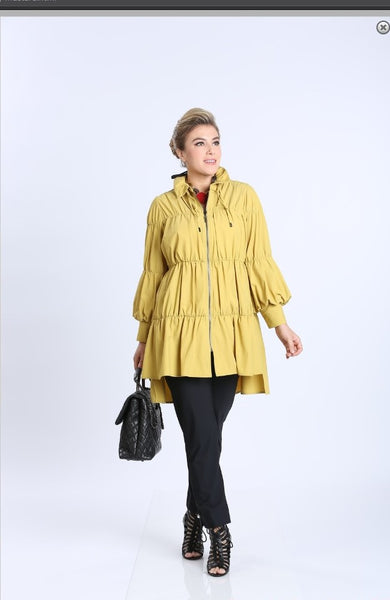 IC Collection 8420J 1PC Stand Up Collar W/ Zip-Up Jacket - Jazmine & Yazmine Designer Boutique