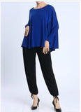 IC Collection 6769T Long Sleeve Short Style Tunic  With Boat Neck line IC Collection