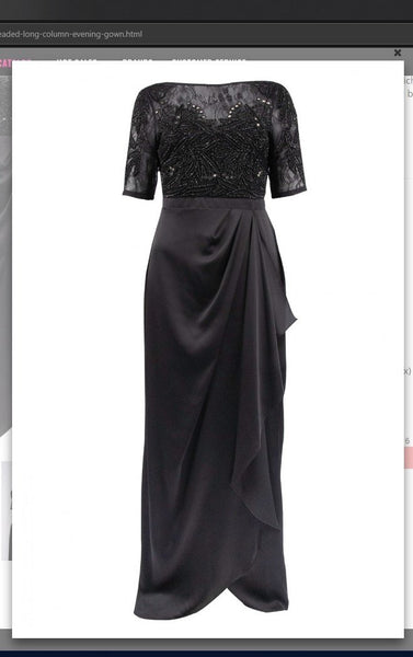 Aidan Mattox MD1E202397 Beaded Long Column Aidan Mattox